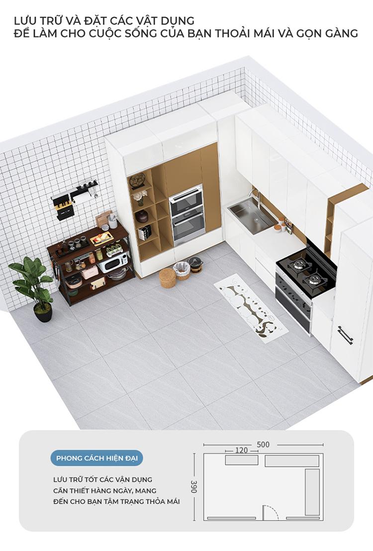 Product Introduction of Kệ nhà bếp đa năng kích thước lớn 4 5 tầng thương hiệu IGA - Gm136 2