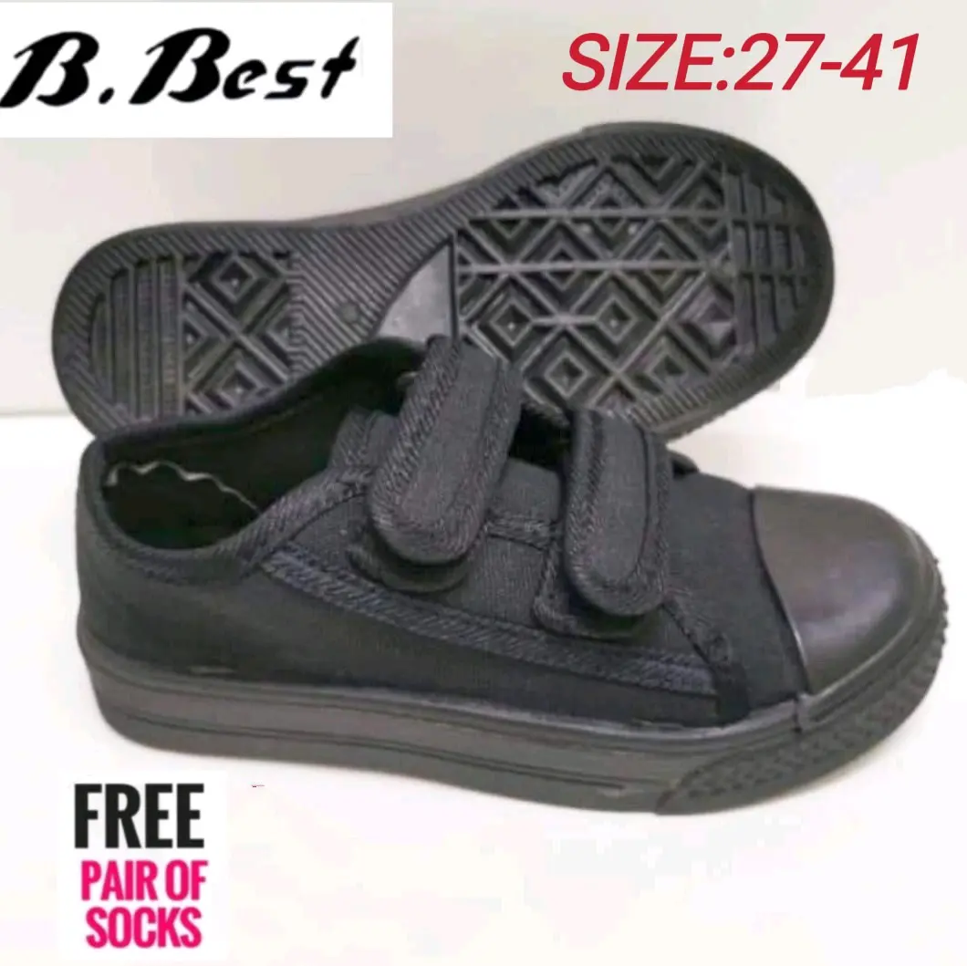 B.Best Kasut Hitam Sekolah/Black School Shoe=Size: 27-41=1810