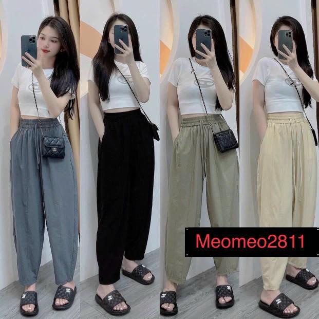 Product Introduction of Quần gió thun hack dáng baby cute xs15 Thoải mái Thoáng khí Mềm Nữ 5