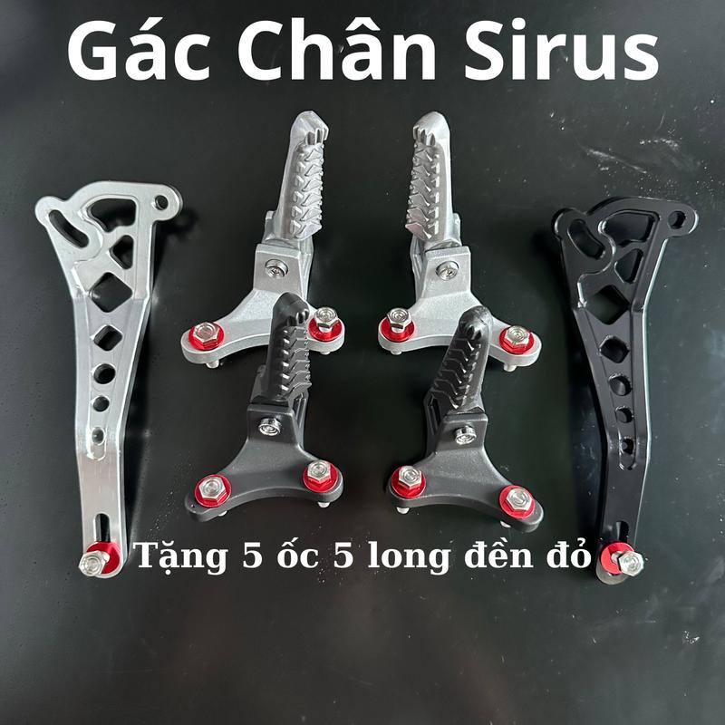 Gác chân malay sirus xăng cơ 110,sirus Fi,sirus 50 phân khối    (tặng kèm 5 ôc 5 long đèn đỏ ) Phụ Kiện Phụ Tùng Inox gạt chân  kymco