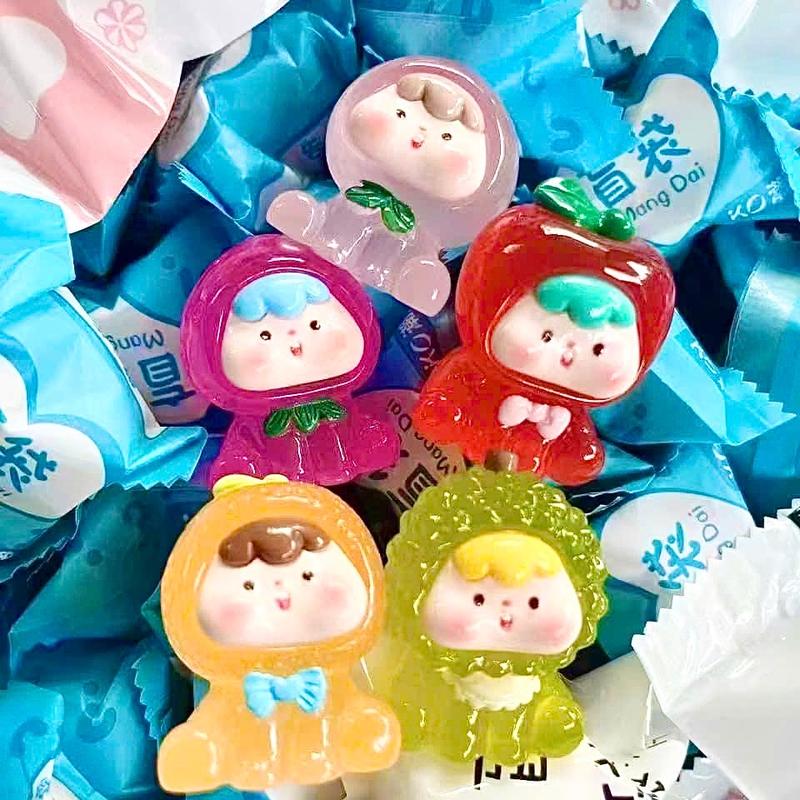 Túi đồ chơi, túi mù Charm MOI hoa quả phát sáng bất ngờ đồ chơi, đồ decor trang trí