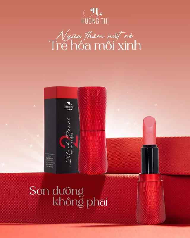BLACK PEARL 2 - Son dưỡng môi không phai Hương Thị Phiên bản mới 2023 Mỹ phẩm Trang Điểm Son môi Cosmetic Nữ Women son  dưỡng  giảm  thâm  môi