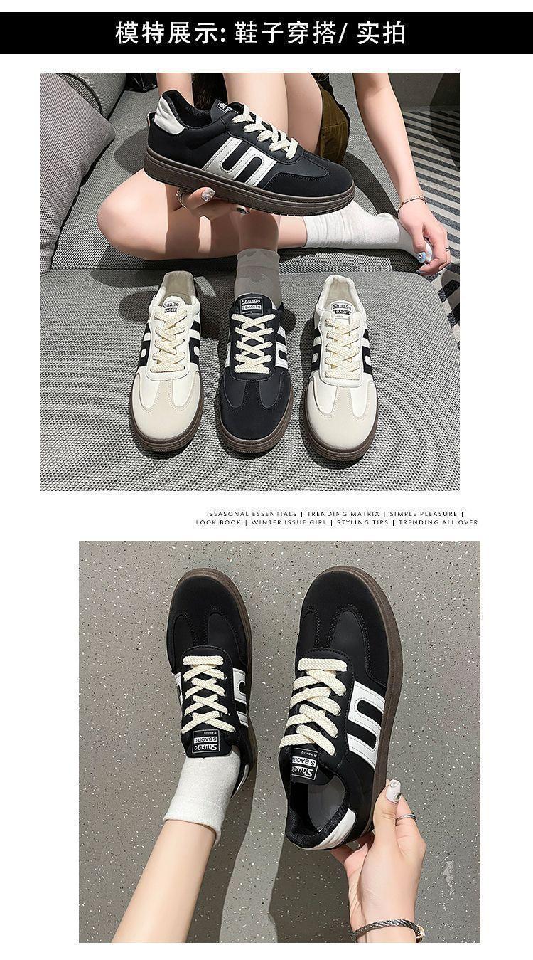 Product Introduction of Spring and Autumn Popular Sports Board Shoes Fashionable All-Matching Retro White Shoes German Training Shoes Casual Cortez Women's Shoes 15
