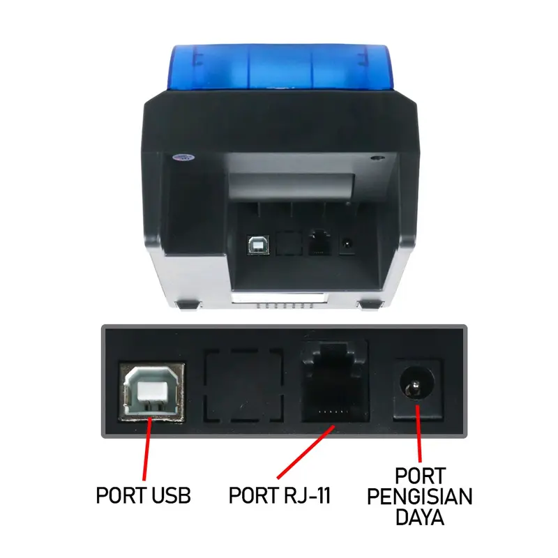 mini printer thermal bluetooth 58 mm portable rechargeable printer struk nota kasir mini market restoran kafe swalayan printer thermal POS PPOB smartphone printer struk mini portable HP 5