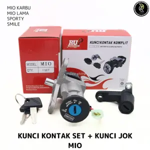 KUNCI KONTAK SET PLUS KUNCI JOK BELAKANG MIO KARBU SMILE SPORTY JUPITER MX MIO LAMA 5TL