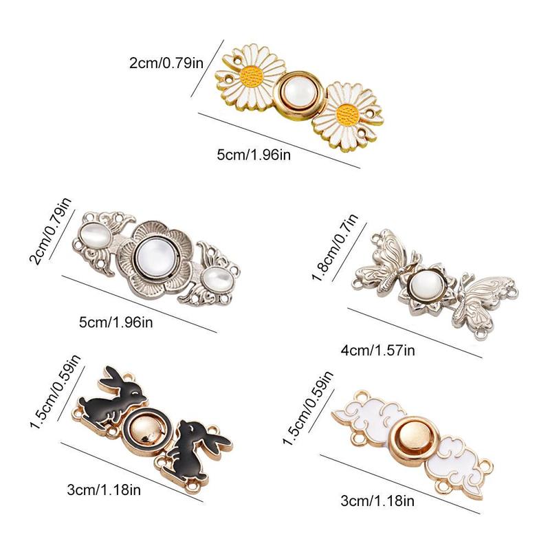 Product Introduction of Daisy Waist Buckle Jeans Waist Fixing Artifact Adjustable Size Jeans Waist Buckle Daisy Pin For Clothing Skirt Accessories 23