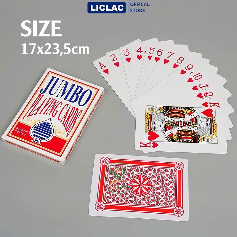 Bộ Bài Tây Khổng Lồ Full Size trò chơi giải trí vui vẻ - Bài Poker kích thước lớn A4 Playing Card 7