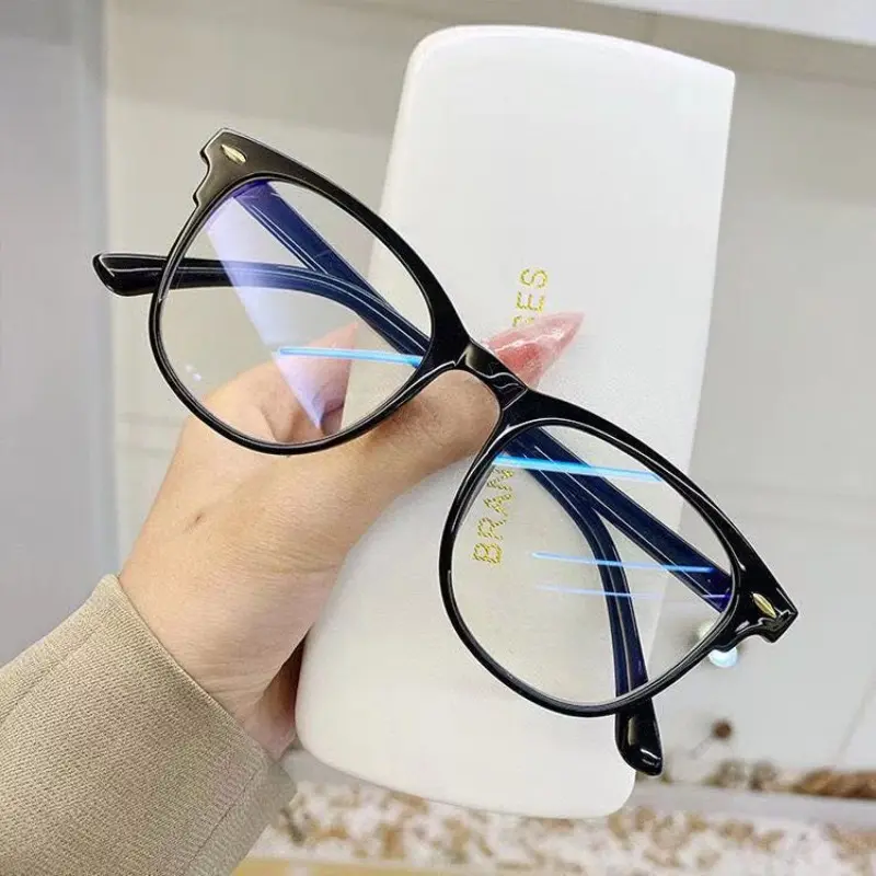 Gọng Kính Móng Tay Gạo, Kính Mắt Nam Nữ Phong Cách Hàn Quốc, Chống Ánh Sáng Xanh, Tròng Phẳng, Hàng Mới Về, Phổ Biến Trên Internet