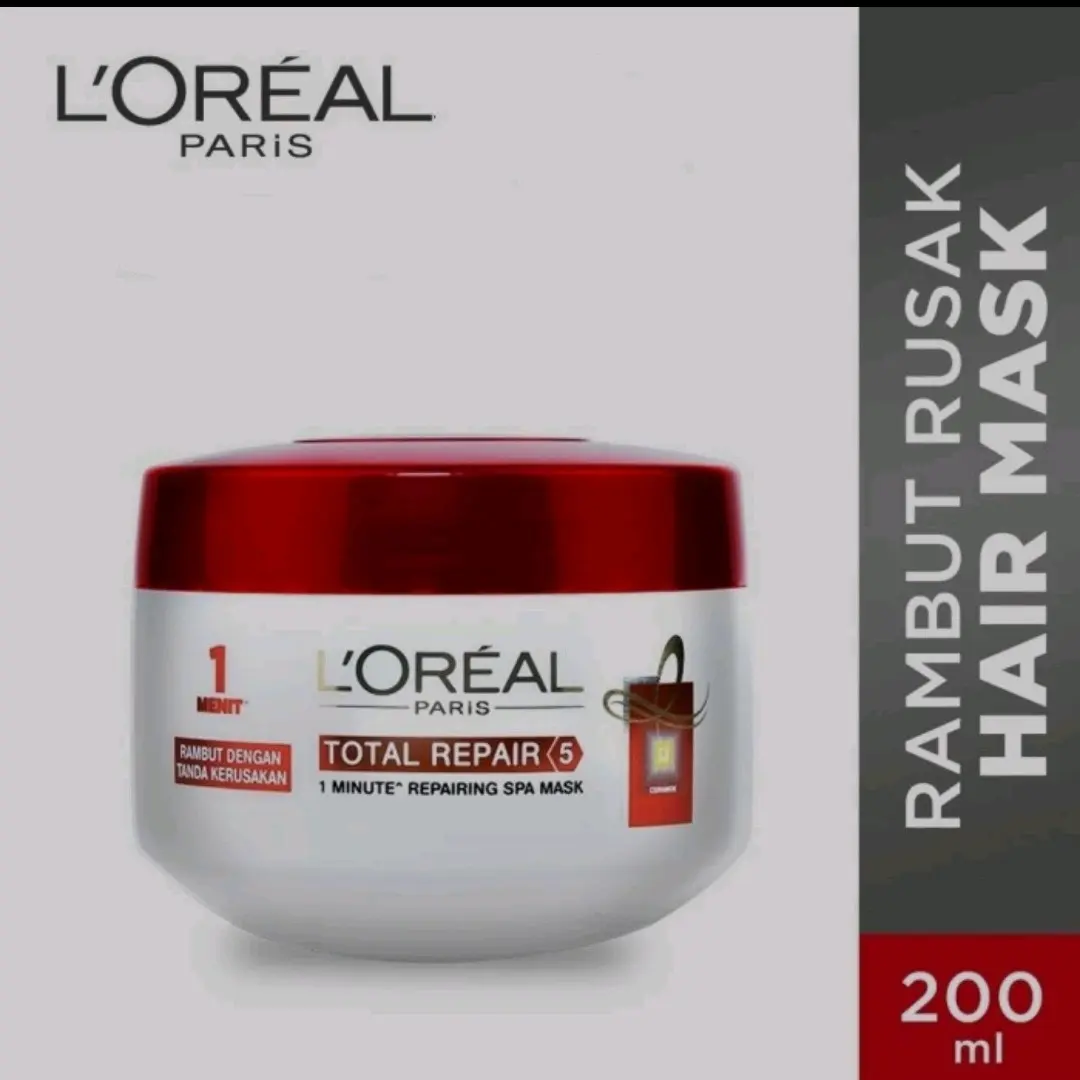 LOREAL Elseve Mask TOTAL REPAIR 5-200ml Hair Mask Rambut Rusak L'OREAL