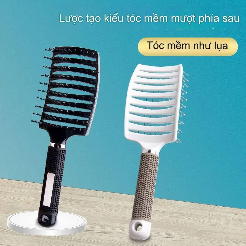 Lược Chải Tóc Gỡ Rối Hình Bán Nguyệt, Chải Tóc Rối Massgae Da Đầu TIỆN LỢI