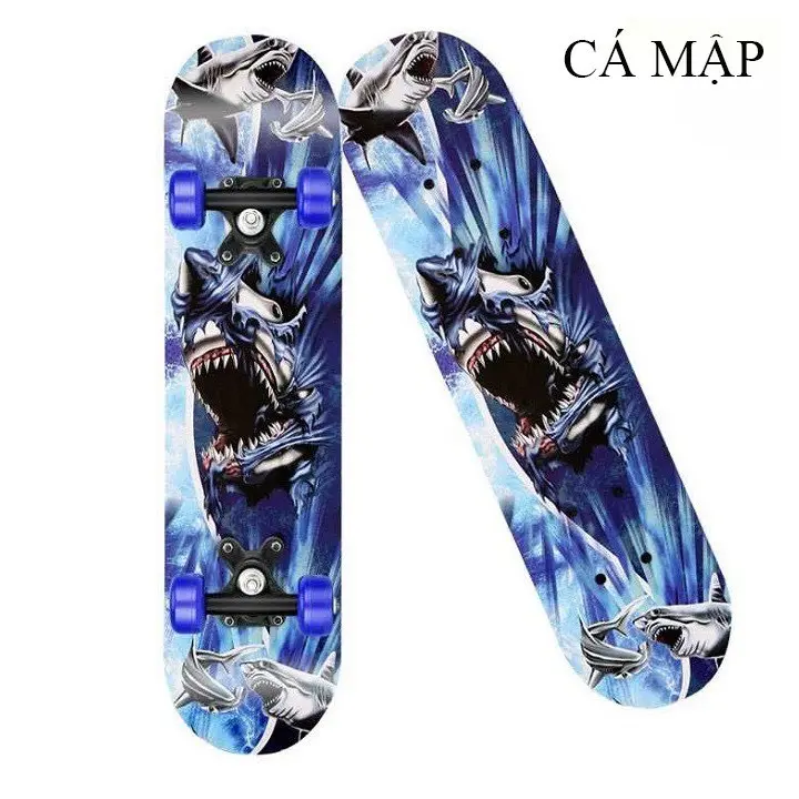 Ván Trượt Trẻ Em Cao Cấp Thể Thao Skateboard Gỗ Phong Ép, Họa Tiết Hoạt Hình, Bánh Cao Su Chịu Lực Tốt,Hoạ Tiết Sinh Động