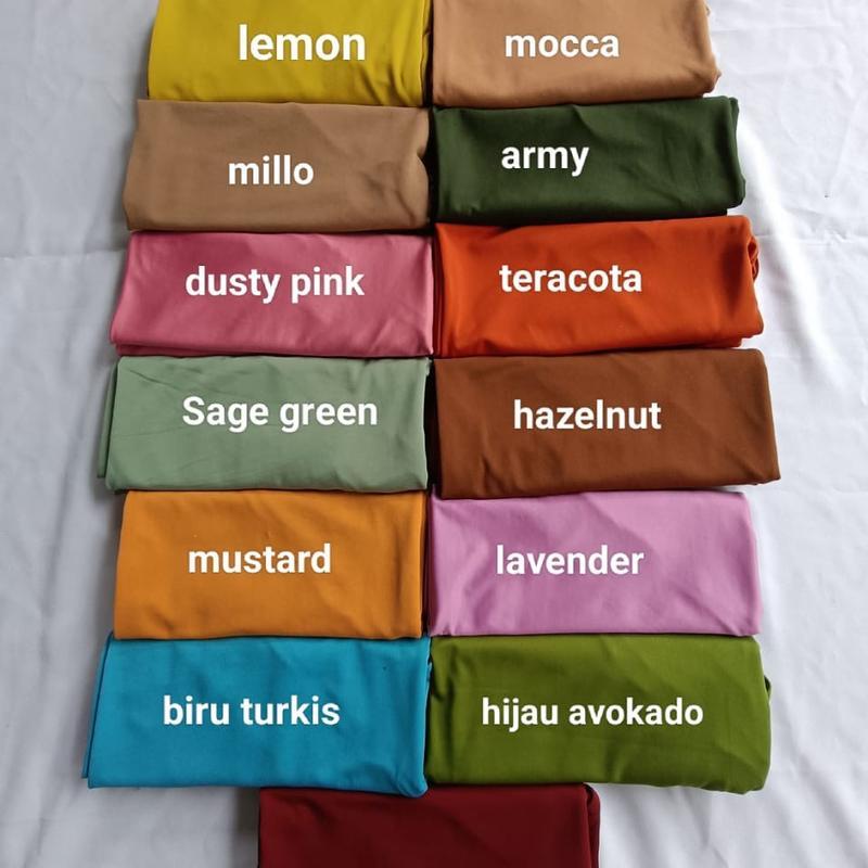 Segitiga Instan Jersey Premium Oval Premium Jilbab Muslim Kerudung segitiga  instan Hijab 3