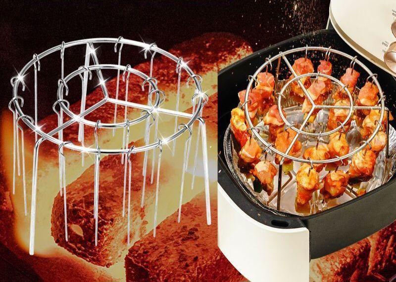 Product Introduction of Bộ dụng cụ xiên thịt nướng cho nồi chiên không dầu inox 304 không gỉ 13