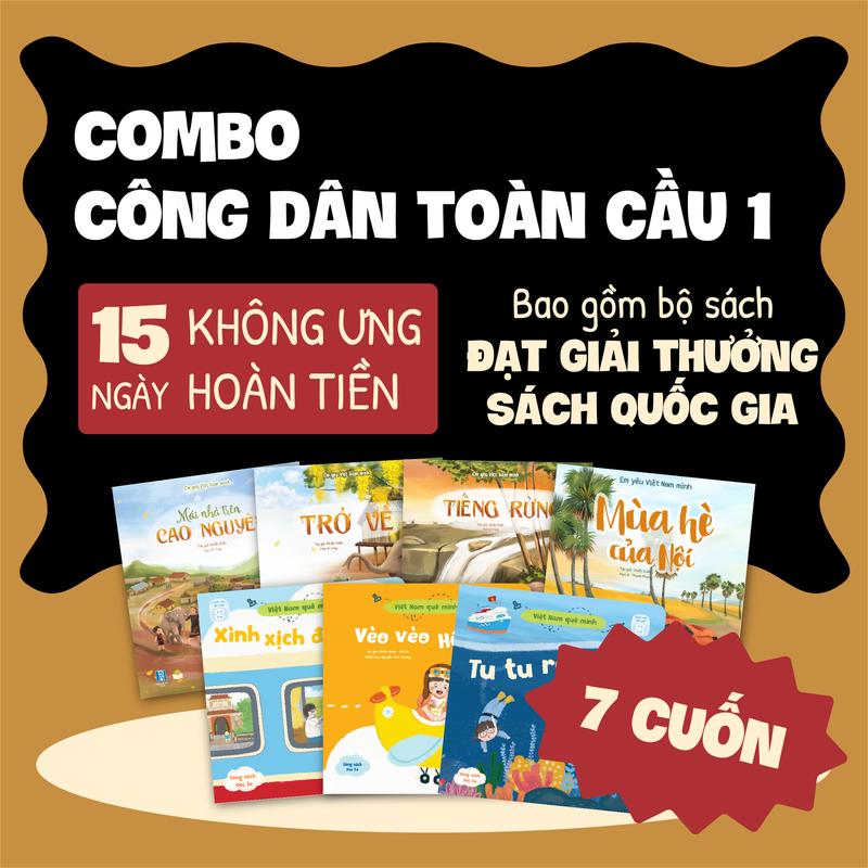 Sách - Combo Công dân toàn cầu phần 1 (7 cuốn) - Cho bé từ 1 tuổi - Lionbooks