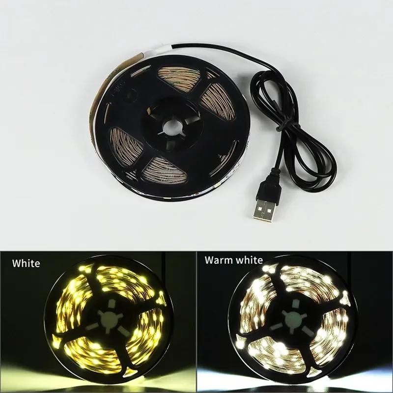 Product Introduction of 5V USB Led Strip Light SMD 2835 1M 2M 3M 4M 5M White/Warm White Flexible Lighting Ribbon TV Background Tape Home Decor Lamp 23