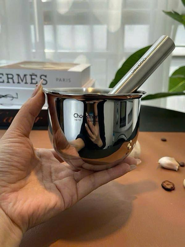 Bộ cối chày gia vị Chockmen chất liệu inox nguyên khối 304 không gỉ đa năng [CKM202] 6