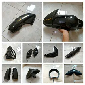 carbon nmax 155 old / lama cover hawa cvt knalpot radiator stang spedo pijakan body ducktail spakbor depan cover atas sein dll