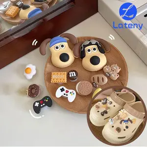 Lateny Aksesori 3D Stiker Pesona Sandal Kartun Cocok Untuk Dekorasi Pesona Model Shoe Tinggi Real