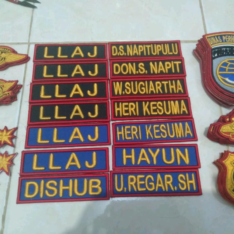 BORDIR NAMA TIMBUL Satuan (custom) harga/item 3