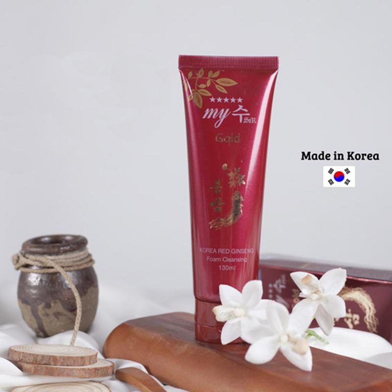 Sữa Rửa Mặt Hồng Sâm My Gold Korea Red Ginseng Chính Hãng 130ml Skincare