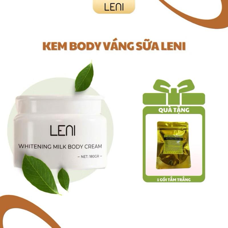 [PHIÊN BẢN MỚI] KEM BODY VÁNG SỮA LENI LẺ 1H(180g)- DƯỠNG TRẮNG BODY