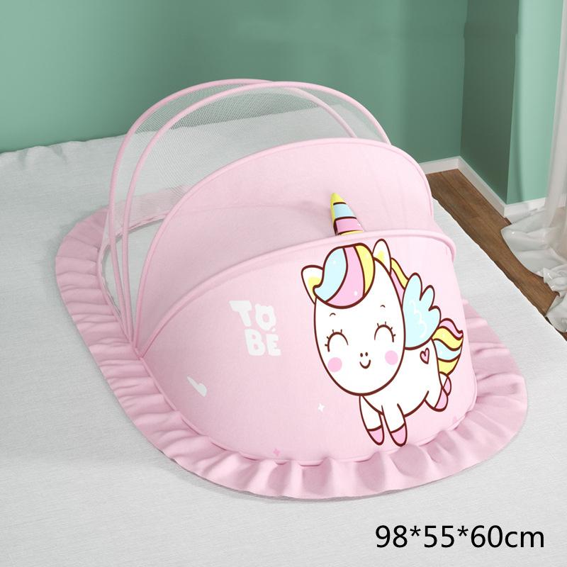 Product Introduction of Baby Mosquito Net Portable Folding Crib Netting Baby Bed Net Polyester Newborn Sleep Bed Travel Bed Mosquito Curtain Tent 2