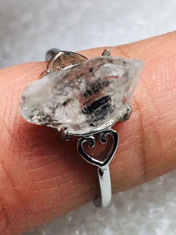 Natural Crystal Ring, Fashion Jewelry for Party, Daily Clothing Decor, Trendy All-match & Exquisite Jewelry for Birthday Gift 0