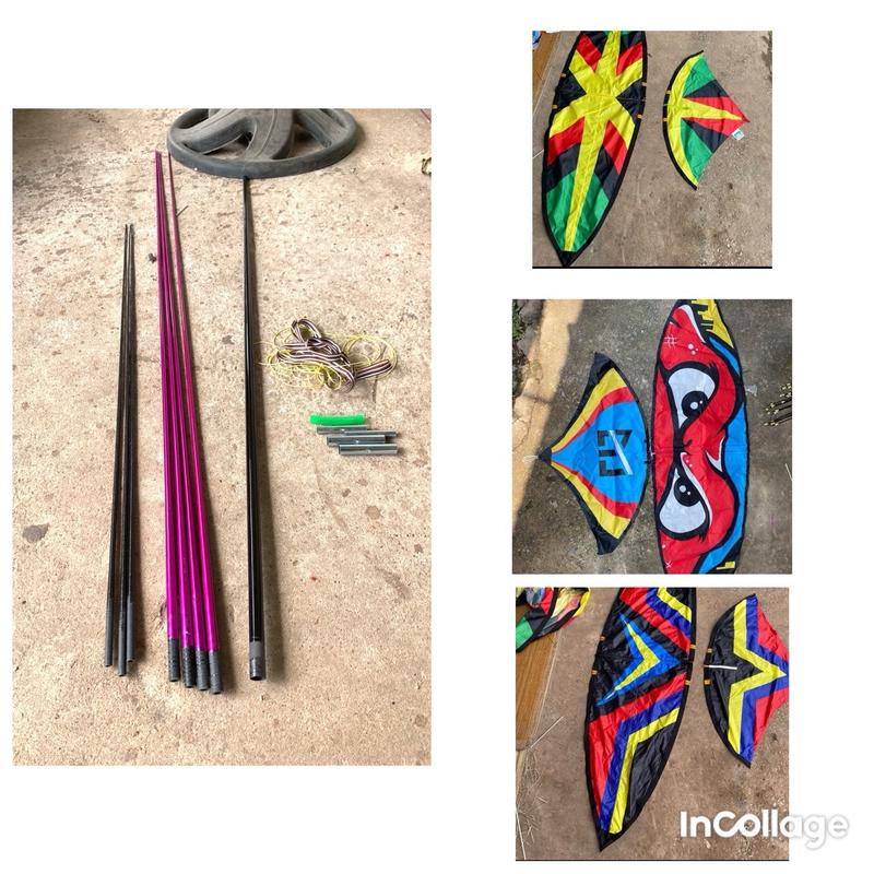 Combo tự lên diều 1m7-2m-2m5- có áo hoặc không áo( không kèm keo)- mẫu đuôi cá