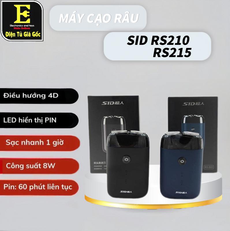 Máy cạo râu mini cao cấp Sid Rs210, Rs215 công nghệ tiên tiến hàng đâu của năm 2023
