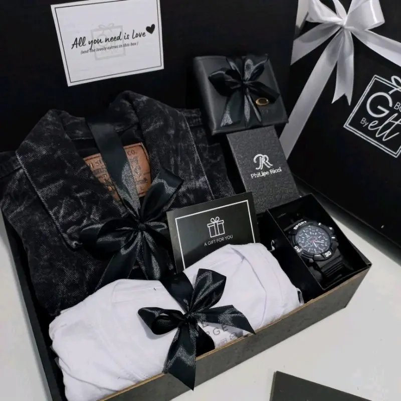 HAMPERS JAKET COWOK PREMIUM GIFT BOX COWOK KADO ULANG TAHUN HADIAH BIRHDAY