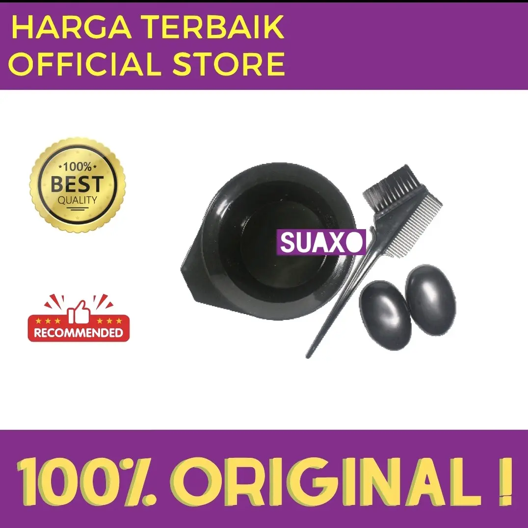 PERLENGKAPAN SEMIR CAT RAMBUT MANGKOK / SISIR / TUTUP KUPING / SARUNG TANGAN