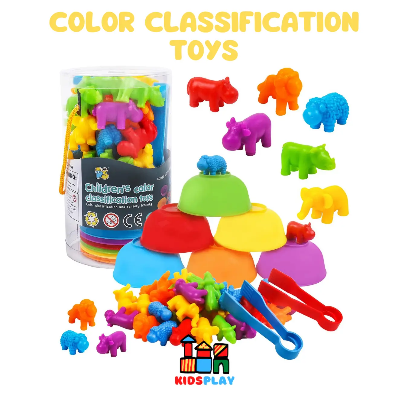 Color Classification Toys Sorting Color Montessori Mainan Berhitung ...