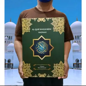 AL QURAN LANSIA JUMBO MADINAH UKURAN A3 MUSHAF 15 BARIS KHOT UTSMANI A3 MADINAH 42 X 29 COCOK UNTUK LANSIA Hard Cover