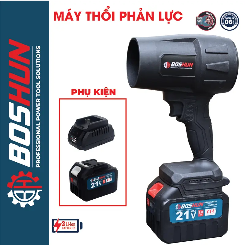 Máy Thổi Phản Lực Boshun Dùng Pin 15 Cell - Động Cơ Công Suất Cao Cực Khỏe 4