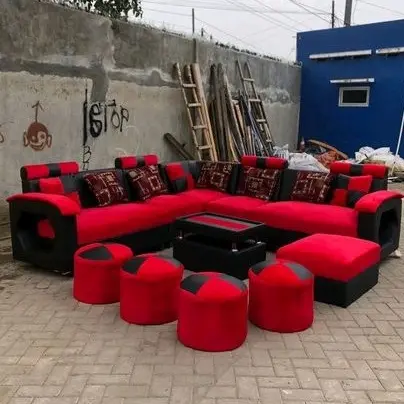 Sofa Eksklusif Sudut Jumbo U + Puff Davinci Minimalis + Meja (Promo Harga) 2