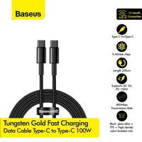 Gambar Baseus Tungsten Gold Kabel Charger Fast Charging Type C to Type C 100W - Black dari Baseus Flagship Kota Administrasi Jakarta Utara 2 Tokopedia