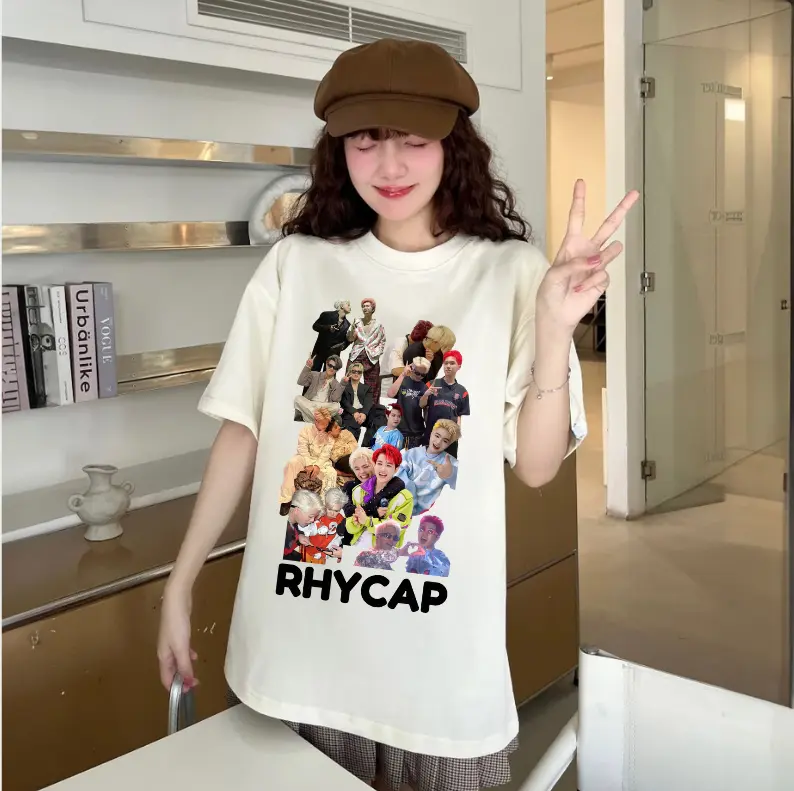 Áo thun ROSE SHOP in hình ATSH RHYDER VÀ CAPTAIN DÀNH CHO FAN RHYCAP HOT TREND 2025 | Áo thun in nhiệt Hàn Quốc, chất vải cotton co dãn 2 chiều 220 gsm, mát mẻ thông thoáng, siêu mịn siêu mát - Top, Cổ Tròn, Unisex Nữ Women áo  ngôi  sao  captain
