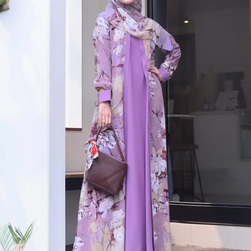 [sabia] faiqa dress set pasmina kotak ceruty 7