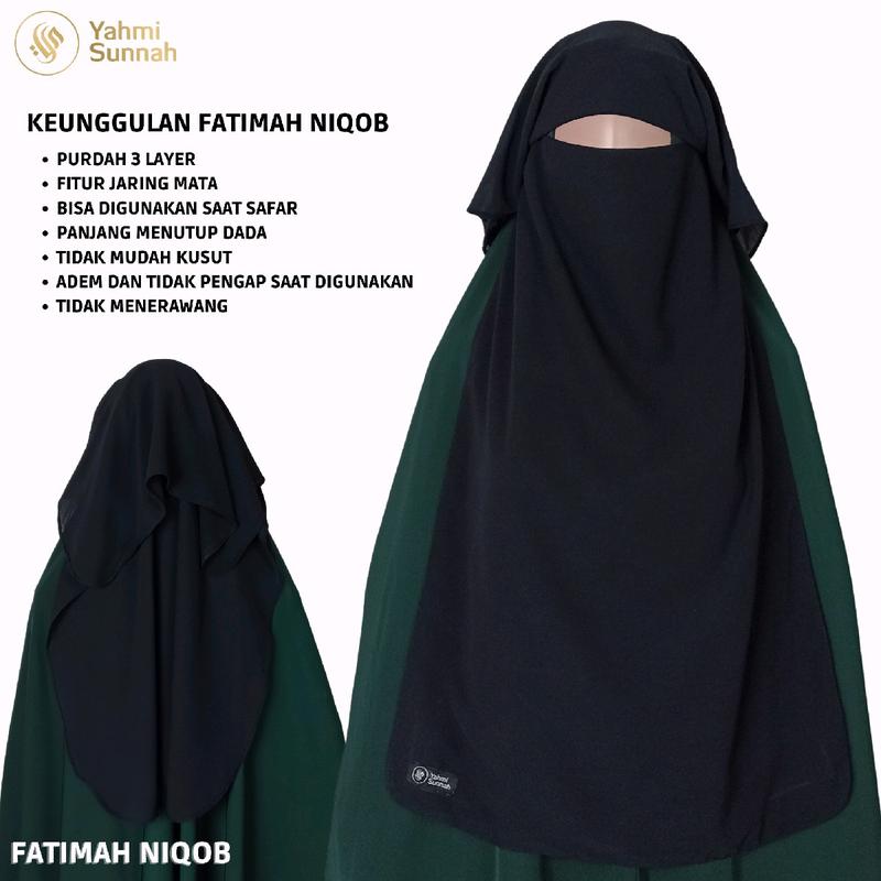 Cadar Yaman Niqab Yaman Niqob Yaman Purdah 3 Layer Long Yaman Niqob Safar Bisa COD 2