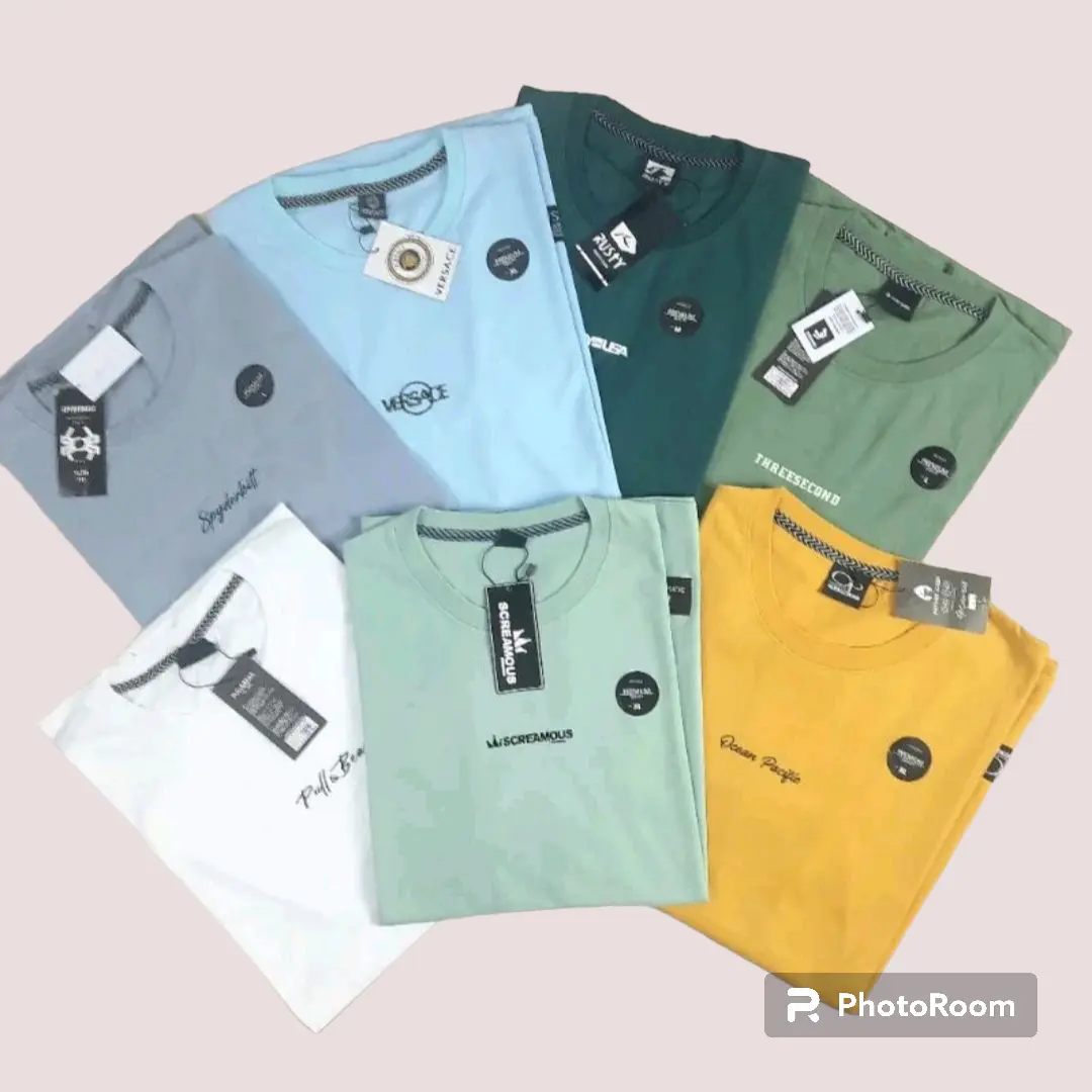 kaos 4 pcs 100rb kaos pria dan wanita kaos motif simple premium quality terlaris Lembut Nyaman Keren