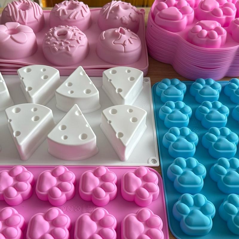 Khuôn Silicon Chân Mèo, Chân Chó Dễ Thương Làm Socola, Đậu Hũ Non, Thạch Rau câu, Pudding, 2