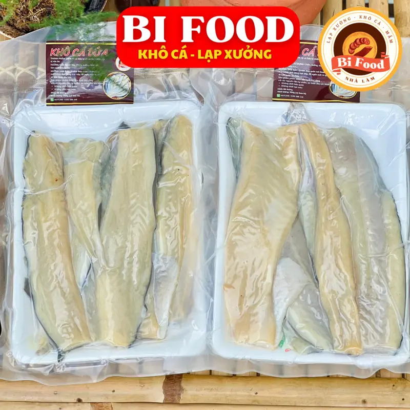 Khô cá dứa cọng 3 nắng loại 1 - TẶNG SỐT ME - BIFOOD - khô cá dứa cọng được tẩm vị vừa ăn không mặn thịt dai thơm mềm - FREESHIP 7
