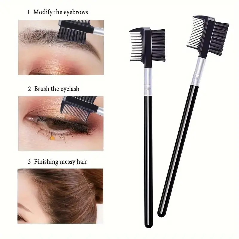 Eye Care Makeup Tool Kit (16pcs/set), Including Eyelash Curler & Eyelash Brush & Eyebrow Trimmer & Eyebrow Brush & Eyelash Comb & Lash Tweezers for Women, Cosmetics 3