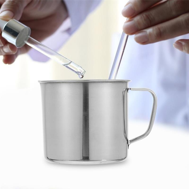 New Stainless Steel Laboratory Beaker 500ml 1000ml Measuring Cups Graduated Espresso Mugs Kitchen Tool 5