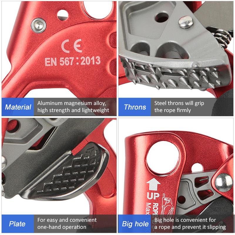 Product Introduction of Outdoor Hand Ascender Climbing Ascender 8-13mm Vertical Rope Access Climbing Rescue Caving 1