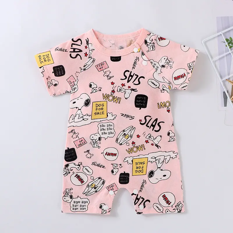DIOEBABY Jumper Pendek Lengan Pendek/Romper Anak 5