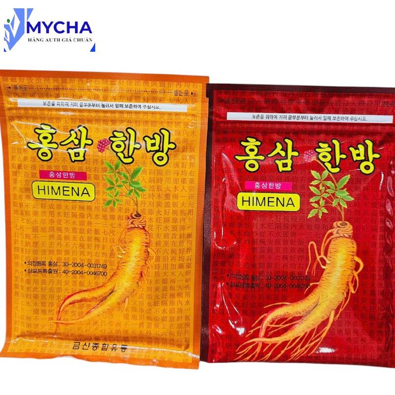 combo 4 Gói Cao Dán sâm HIMENA Hàn Quốc - đau nhức mỏi xương khớp - vai gáy