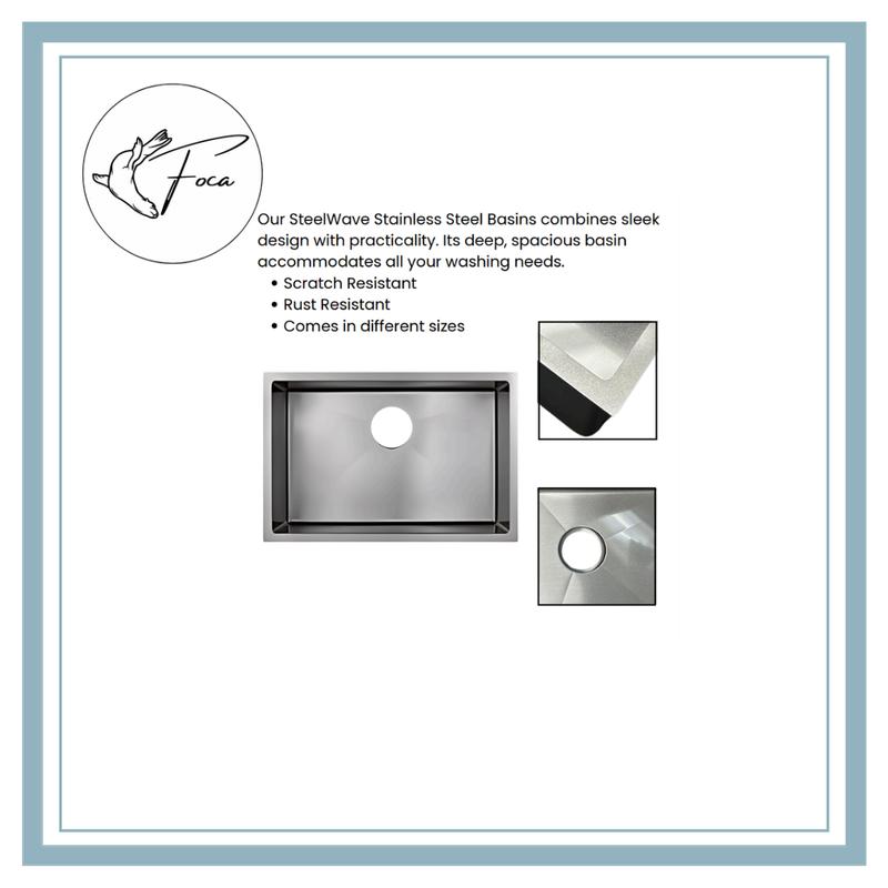 Product Introduction of Foca 630MM Brushed Metal Stainless Steel Sink FPL-BS-SW630S 1
