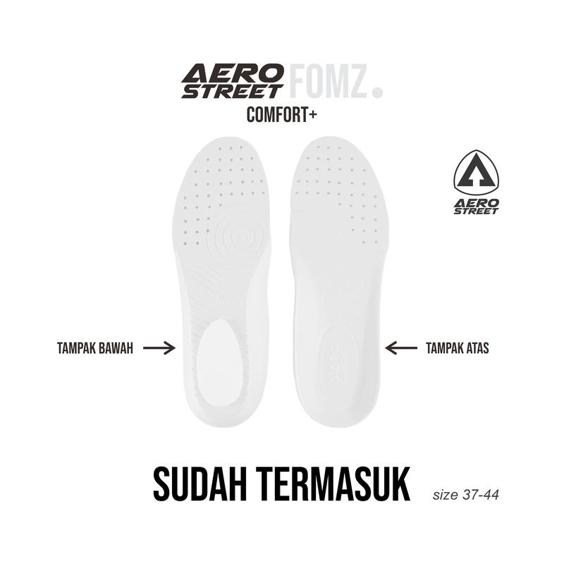 Aerostreet 37-44 Brooklyn Putih Putih Abu Muda - Sepatu Sneakers Casual Sport 2