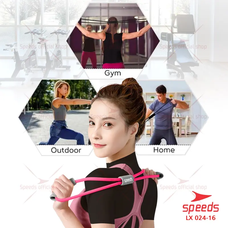 SPEEDS Tali Yoga Tali Fitness Gym Olahraga Kelenturan Pilates Latihan Pull Rope 024-16 7